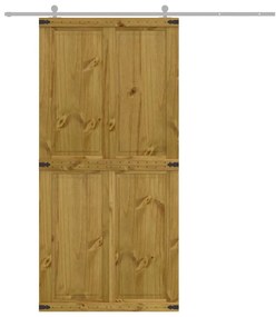 Porta de celeiro CORONA 100x210 cm pinho madeira maciça