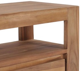 Móvel de TV 120x30x40 cm madeira teca maciça