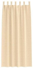 Cortinas com cortinas 2 pcs Creme 260 x 140 cm Poliéster
