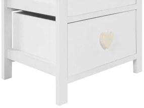 Cómoda com 4 gavetas branca ZALAN Beliani