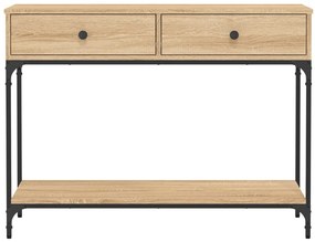 Mesa consola 100x34,5x75cm derivados de madeira carvalho sonoma