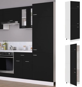 Armário para frigorífico “Lyon” 60x57x207cm preto