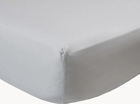 Lençol com elástico em percal de algodão para boxspring Pearl Grey