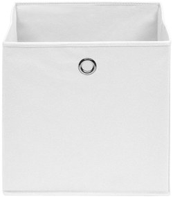 Caixas arrumação 10 pcs 28x28x28 cm tecido-não-tecido branco