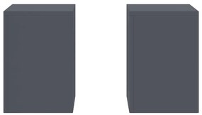 Suportes para Plantas Outdoor Pilar 2 pcs Antracite 24x24x35 cm Aço
