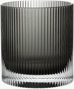 Copos de vidro artesanal Ripple, conjunto de 2