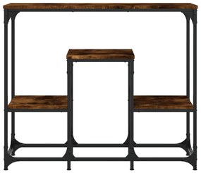 Mesa consola 89,5x28x76 cm derivados de madeira carvalho fumado