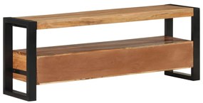 Móvel de TV 120x30x45 cm madeira de acácia maciça