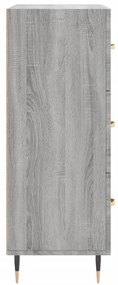 Aparador 69,5x34x90 cm derivados de madeira cinzento sonoma