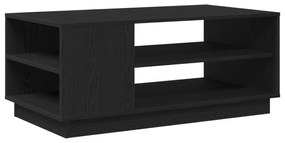 Mesa de Centro em Carvalho Preto 102x55x43 cm Feita de Madeira de Enge