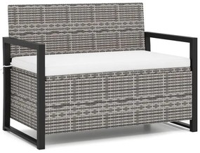Conjunto de mesa de piquenique de madeira de acácia para 6 pessoas com 3 assentos
