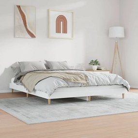 Estrutura de Cama - 200x200 cm - Derivados de Madeira Branco