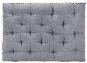Almofadão para sofá de paletes 120x80x10 cm azul
