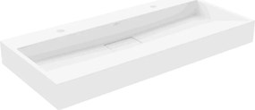 Mexen Ava lavatório de bancada em aglomerado 2/O 100 x 46 cm, branco - 23011002