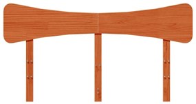 Cabeceira 150 cm madeira de pinho maciça castanho-mel