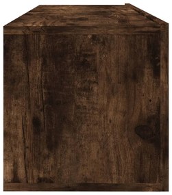 Móvel parede TV 100x30x30 cm derivados madeira carvalho fumado