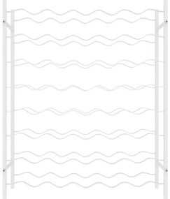 Garrafeira para 48 garrafas metal branco