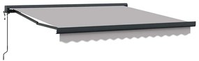 Toldo Retrátil Automático cinza-claro 350 x 250 cm