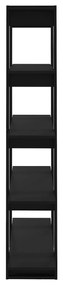 Estante/divisória 100x30x160 cm preto