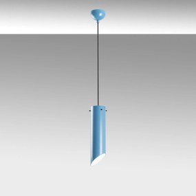 Candeeiro de Teto Kesikboru – Azul Claro – Ø8 h:28 cm