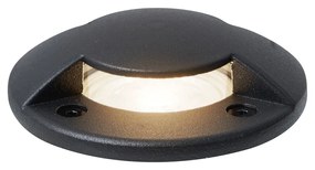 Foco de chão moderno preto GU10 50mm efeito de 2 luzes IP65/IP67 - Cellar Moderno