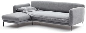 Sofá-Cama de Canto Venus – Cinzento – 265x80x163 cm
