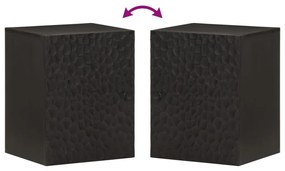 Armário de parede para WC 38x33x48 cm mangueira maciça preto