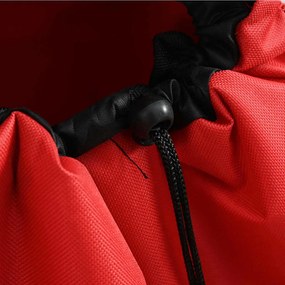 Carrinho de Compras vidaXL com Rodas Vermelho 35 L
