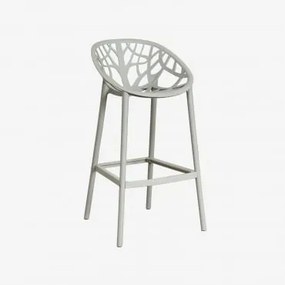 Pack De 2 Bancos Altos Em Polipropileno Ores Verde Cáqui & ↑75 Cm - Sklum