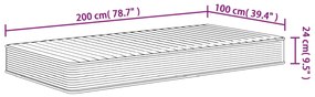 Colchão de espuma médio suave 100x200 cm