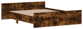 Estrutura de Cama Moona - 150x200 cm - Madeira Rustica - Design Modern