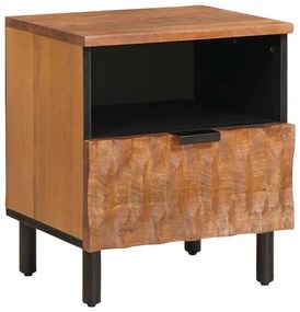 vidaXL Armário de Cabeceira com gaveta Castanho 40 x 33 x 46 cm