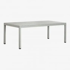 Rectangular Garden Table 210x100 Cm In Marti Aluminum Verde Laurel - Sklum