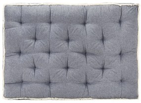vidaXL Almofadão para sofá de paletes 120x80x10 cm azul