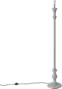 Candeeiro de pé clássico cinzento sem abajur - Classico