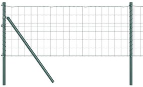 Cerca Euro da com 13 postes 0,6 x 25 m Aço Galvanizado Verde