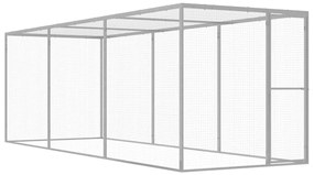 Jaula para gatos 4,5x1,5x1,5 m aço galvanizado