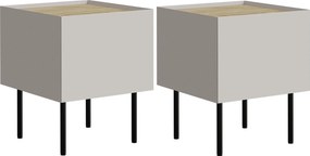 Conjunto de mesas de cabeceira Melbela 108
