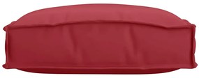 Almofadas para Paletes - 6 Peças Vermelhas Vinho de 40x40x8 cm em Teci