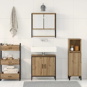 Conjunto de Móveis para Casa de Banho 2 Peças em Carvalho Artisan de M
