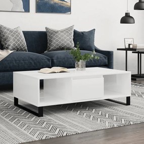 Mesa de Centro Portucale - Branco Brilhante - Design Moderno