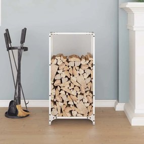 Suporte para lenha 40x30x80 cm aço laminado a frio branco