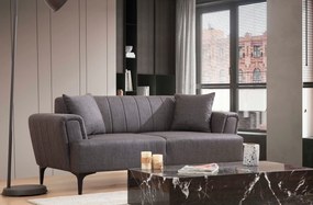 Sofá de 2 Lugares Hamlet – Cinzento Escuro – 180x95x77 cm
