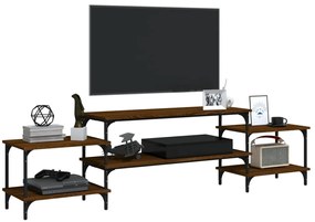 Móvel de TV 197x35x52 cm derivados de madeira carvalho castanho