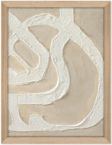 Impressão em tela emoldurada pintada à mão Raw Organic