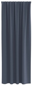 Cortinas opacas 2 pcs Cinzento-escuro 245 x 140 cm Poliéster