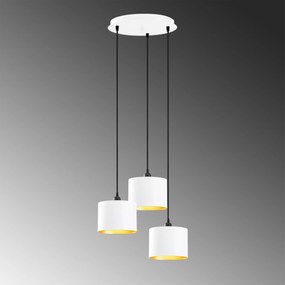 Candeeiro Berceste – Branco – 40 cm de diâmetro, 111 cm de altura