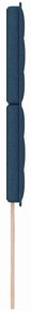 Cabeceira Design Lines Azul 90 cm Tecido
