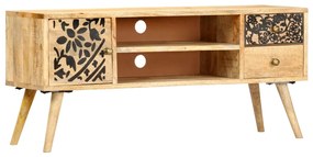 Móvel de TV 100x30x45 cm madeira de mangueira maciça