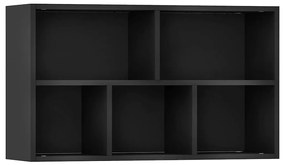 Estante/aparador 50x25x80 cm derivados de madeira preto
